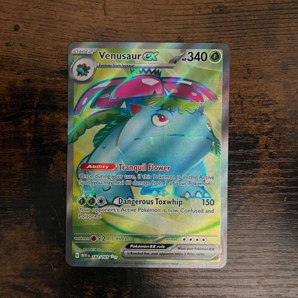 Pokémon TCG Venusaur ex- 151 182/165